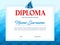 Sailing regatta winner diploma vector template