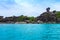 Sailing Rock and beautiful tropical sea of Similan island, Phang-nga, Thailand