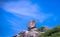 Sailing Rock, clear sea and blue sky on the island of Koh Similan