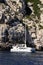 Sailing ship in French Calanques