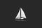 sailing ship minimalist logo generative ai