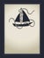 Sailing ship nautical cards old paper template blank