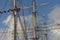 Sailing ship rigging