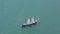 Sailing ship seen from above 4K