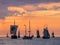 Sailing ships on the Baltic Sea