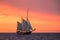 Sailing ships on the Baltic Sea