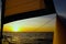 Sailing sunset Ocean