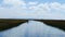 Sailing towards the Uros Islands in Lake Titicaca near Puno, Peru