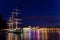 Sailing vessel in the harbour of Stockholm