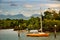 Sailing vessel in a tropical bay in Australia