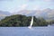 Sailing On Windemere, Lake District, England