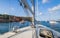 Sailing yacht deck