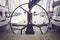 Sailing yacht steering wheels