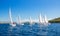 Sailing yachts regatta competition