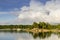 Sailingboat anchored Sodermanland archipelago Sweden