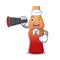 Sailor with binocular cola bottle jelly candy mascot cartoon