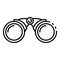 Sailor binoculars icon, outline style