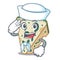 Sailor blue cheese in the cartoon shape