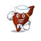 Sailor cartoon character of human cirrhosis liver with white hat