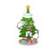 Sailor christmas tree cartoon shape a character