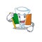 Sailor flag ireland isolated with the cartoon