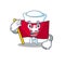 Sailor flag switzerland with the mascot shape