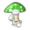 Sailor green amanita mushroom character cartoon