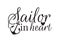 Sailor in heart, Wall Decals, Vector, Wording Design