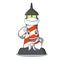 Sailor lighthouse character cartoon style