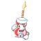 Sailor miniature guitar electric in the cartoon shapes