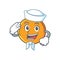 Sailor orange fruit cartoon character