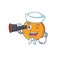 Sailor orange fruit cartoon character binocular