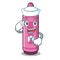 Sailor pink crayon isolated in the mascot