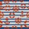 Sailor Seamless Pattern with Background