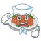 Sailor sesame chicken served on mascot plate