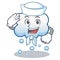 Sailor snow cloud character cartoon