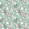 Sailor terrier dog seamless pattern.