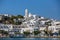 Sailors participate in sailing regatta 16th Ellada Autumn 2016 among Greek island group in the Aegean Sea