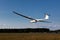 Sailplane on final glide