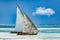 Sails on the sea under the sunlight and a blue sky - great for backgrounds and wallpapers