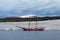 Sailship at Svalbard Coast