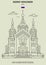 Saint Alexander Nevsky Cathedral in Nizhny Novgorod, Russia. Landmark icon