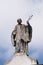 Saint Aloysius Gonzaga, statue on facade of the Mantua Cathedral dedicated to Saint Peter, Mantua, Italy