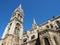 Saint-Ambroise Church soars into blue sky