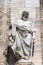 Saint Andrew statue on the facade of the Milan Cathedral