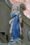Saint Anne statue on Our Lady altar at Church of the Visitation of the Virgin Mary in Stari Farkasic, Croatia