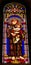 Saint Anthony Padua Stained Glass Baptistery Cathedral Pisa Ital