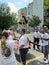 Saint Anthony Statue at the  Giglio Festival in East Harlem