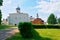 Saint Assumption Cathedral Yaroslavl Courtyard in Veliky Novgorod, Russia