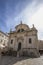 Saint Baise baroque style church at Luza square